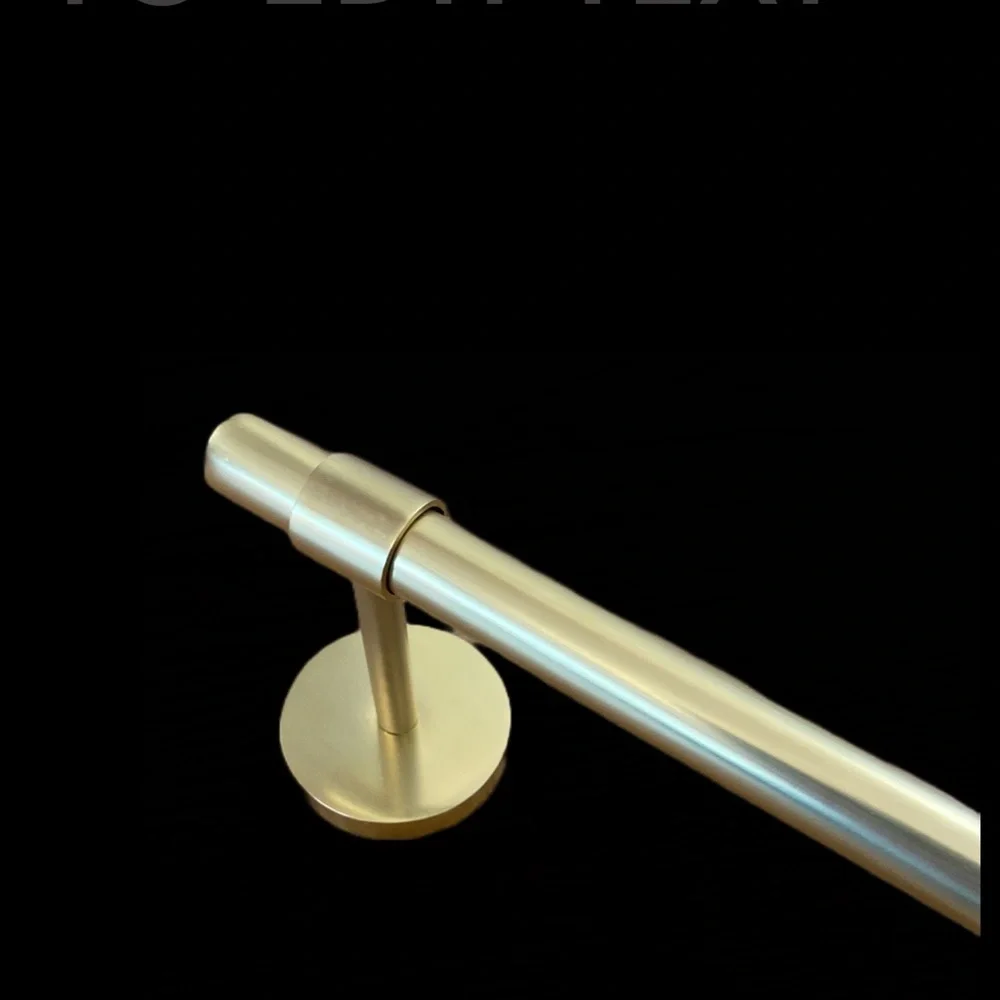 Williams Sonoma Brass Finish Towel Bar - 24